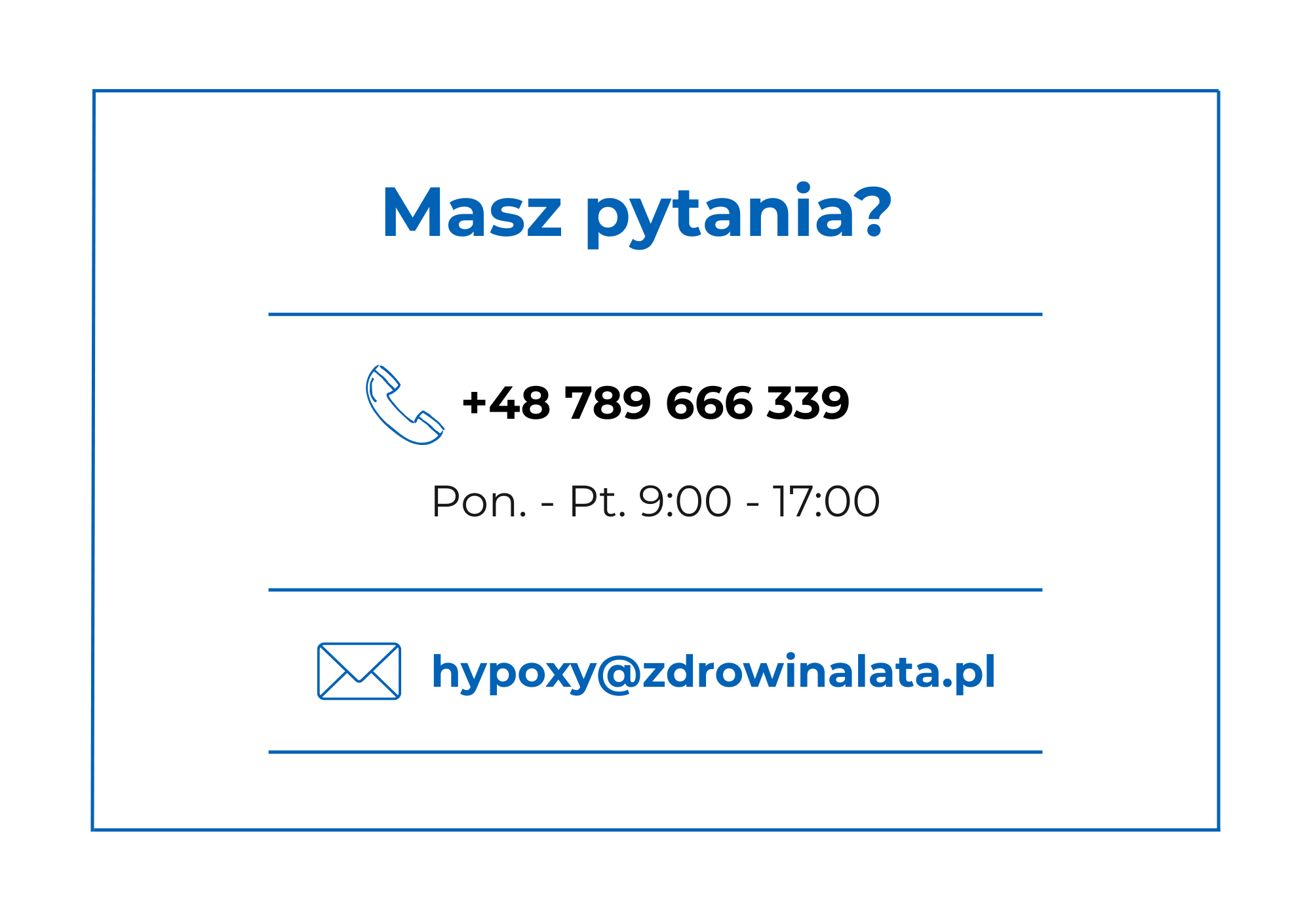 wizytówka hypoxy@zdrowinalata.pl